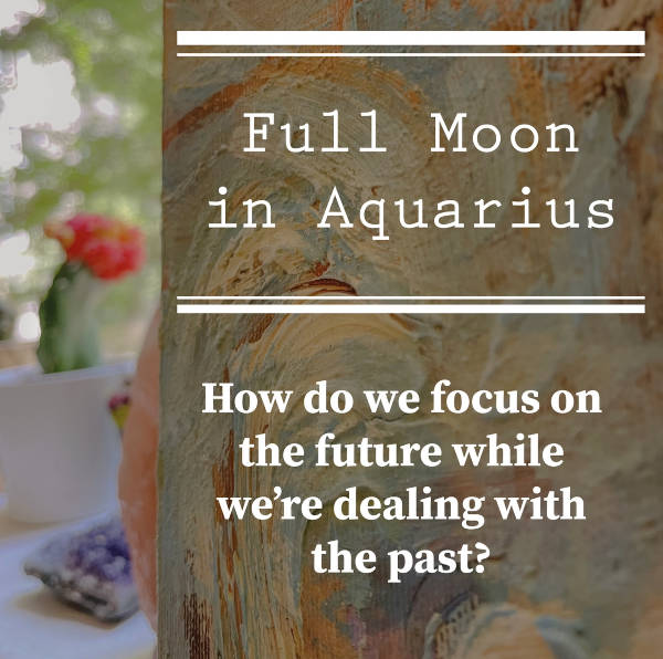 Full moon in aquarius blog poster