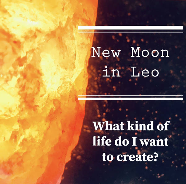 New moon in leo blog poster