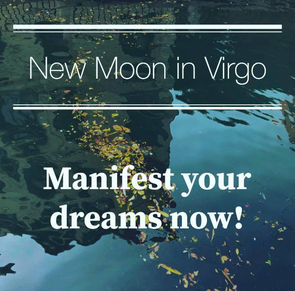 New moon in virgo blog poster